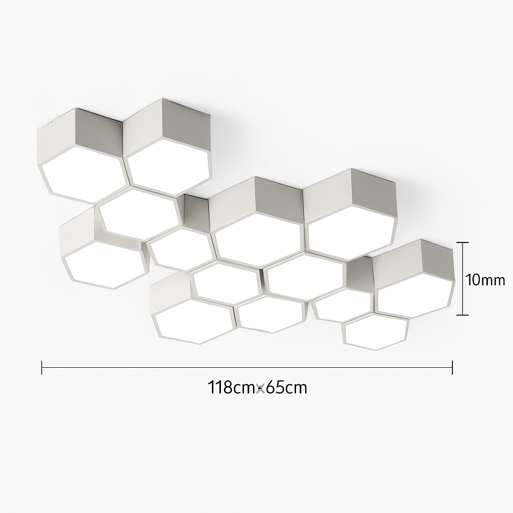 plafonnier led moderne à intensité variable pour intérieur décoratif - vue 13 sur 17