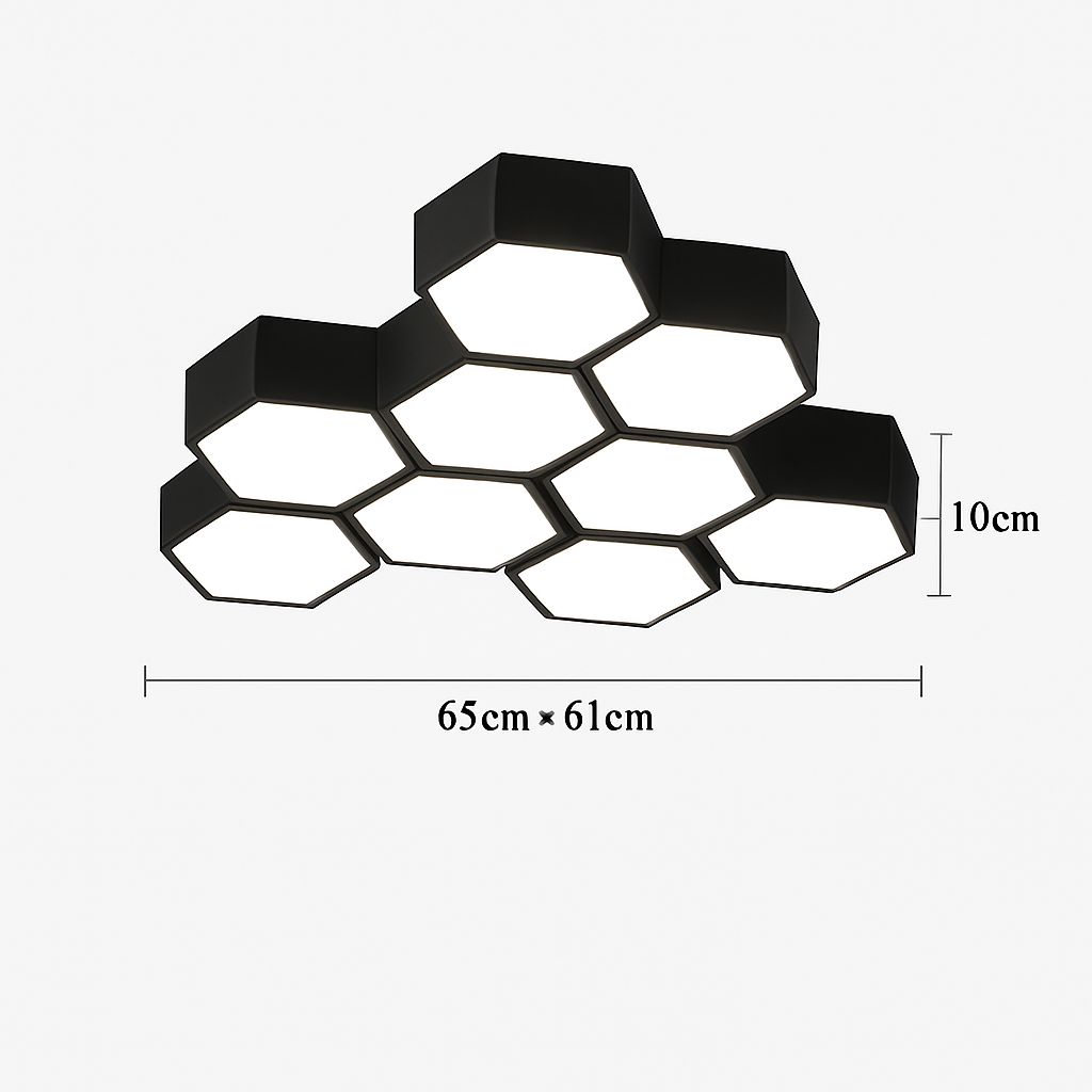 plafonnier led moderne à intensité variable pour intérieur décoratif - vue 15 sur 17