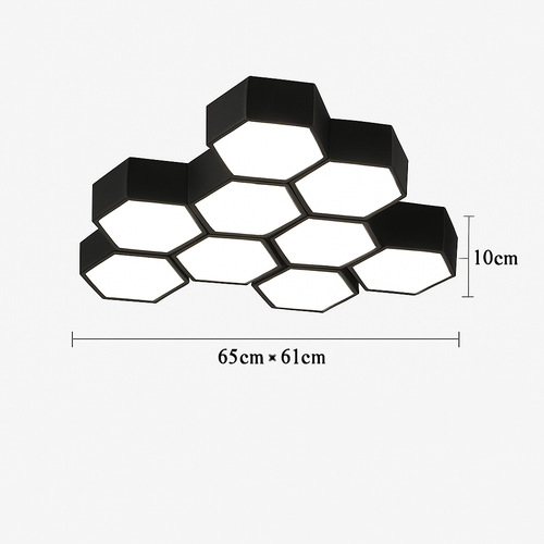 plafonnier led moderne à intensité variable pour intérieur décoratif - vue 16 sur 17