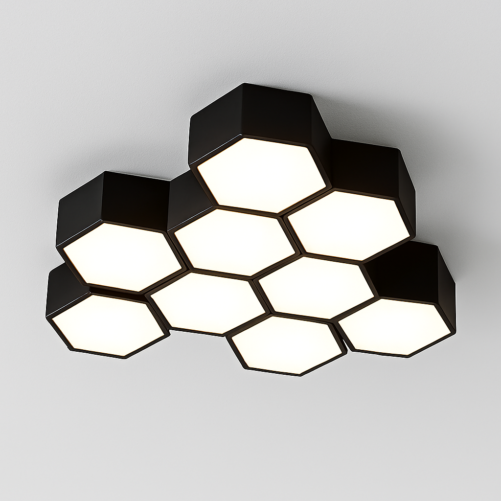 plafonnier led moderne à intensité variable pour intérieur décoratif - vue 4 sur 17