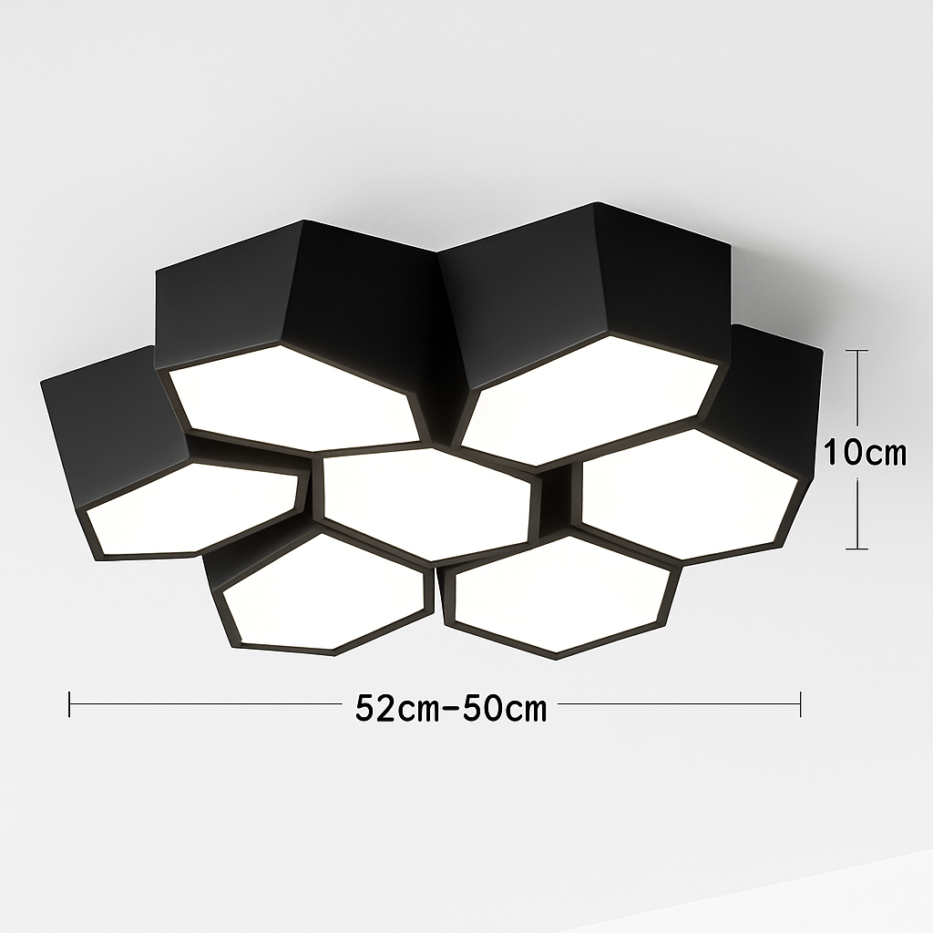 plafonnier led moderne à intensité variable pour intérieur décoratif - vue 8 sur 17