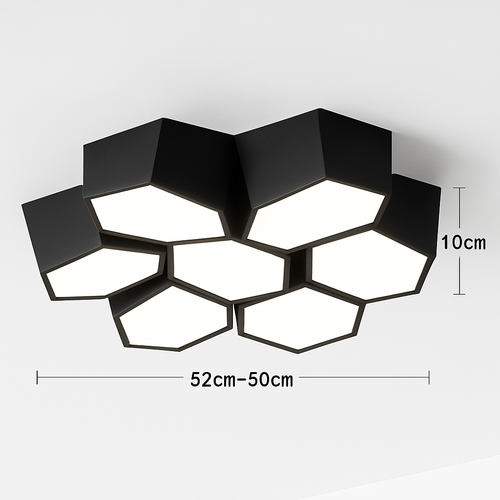 plafonnier led moderne à intensité variable pour intérieur décoratif - vue 9 sur 17