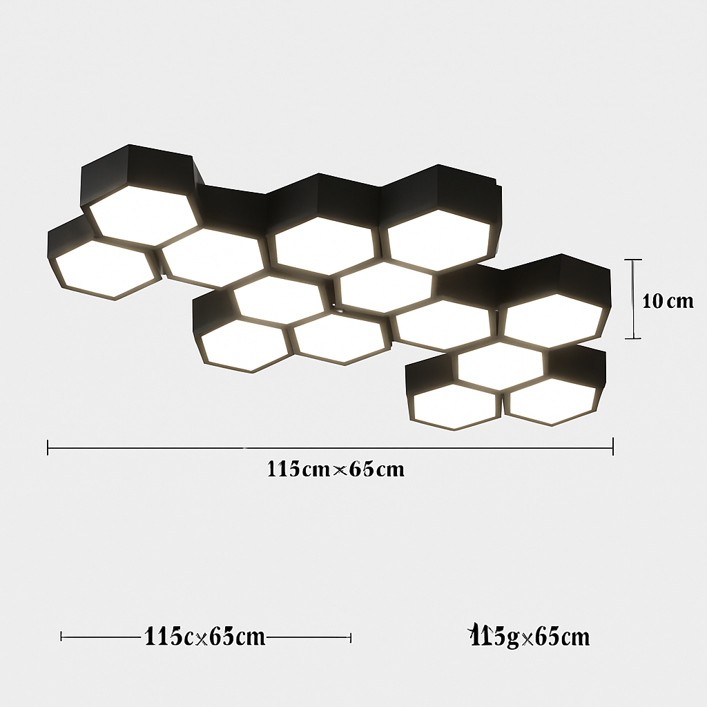 plafonnier led moderne à intensité variable pour intérieur décoratif - vue 9 sur 17