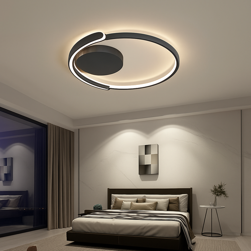 plafonnier led moderne à intensité variable pour intérieur minimaliste - vue 2 sur 10