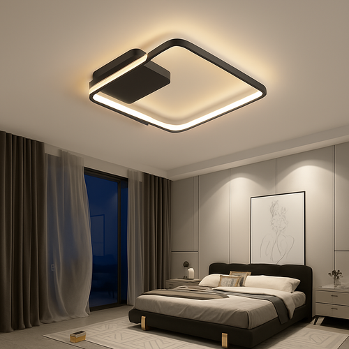 plafonnier led moderne à intensité variable pour intérieur minimaliste - vue 4 sur 10