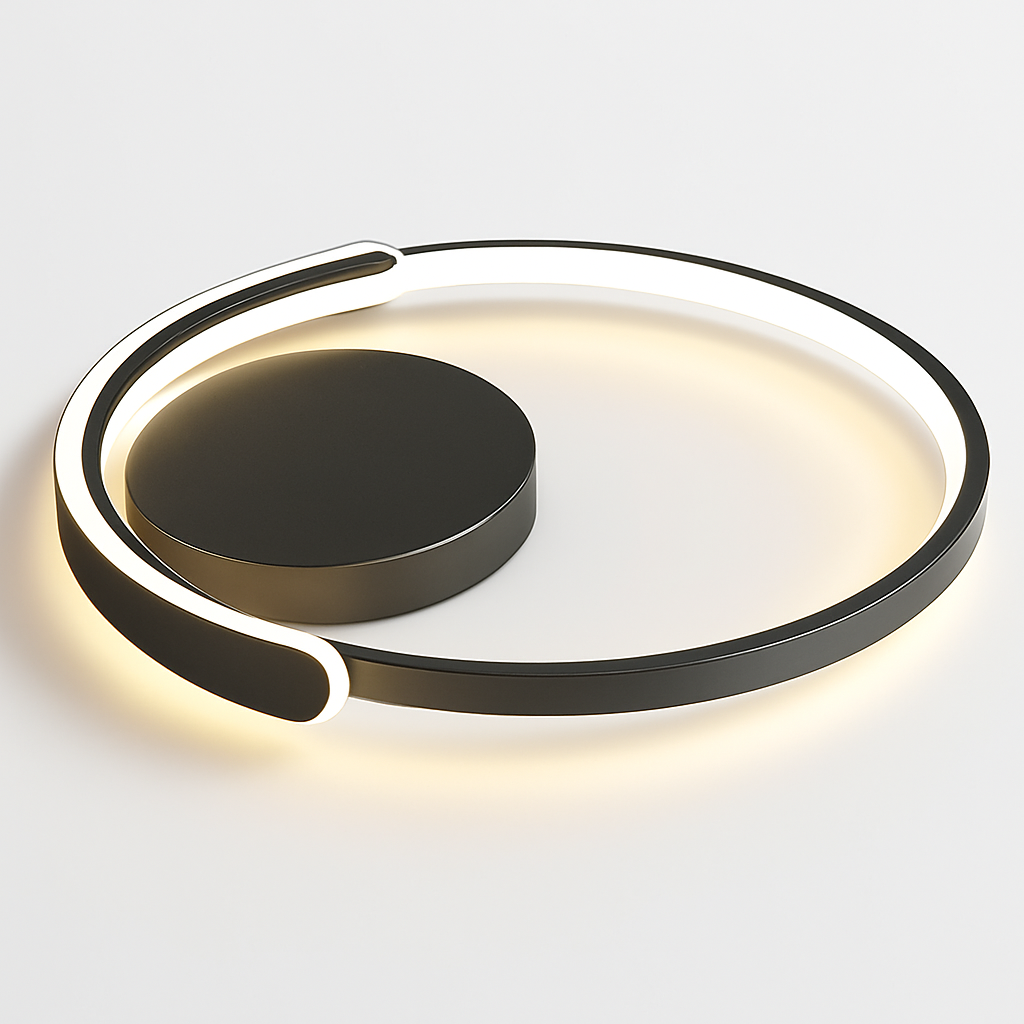 plafonnier led moderne à intensité variable pour intérieur minimaliste - vue 6 sur 10