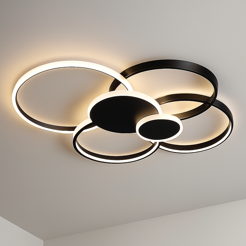 plafonnier led moderne luminaire décoratif d'intérieur idéal pour tous espaces - vue 2 sur 14