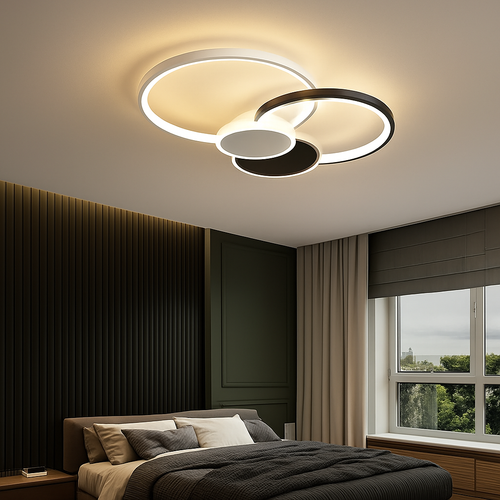 plafonnier led moderne luminaire décoratif d'intérieur idéal pour tous espaces - vue 6 sur 14