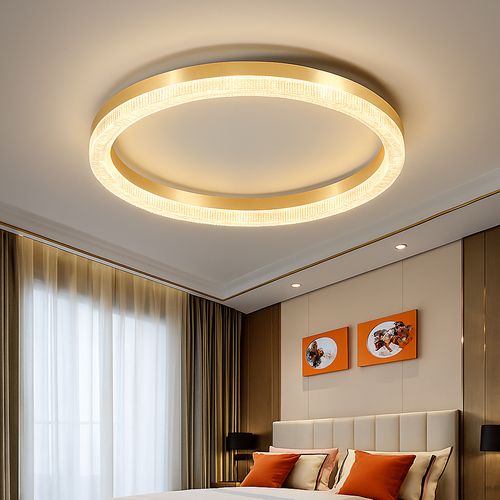 plafonnier led moderne pour décoration intérieure et ambiance chaleureuse - vue 2 sur 10