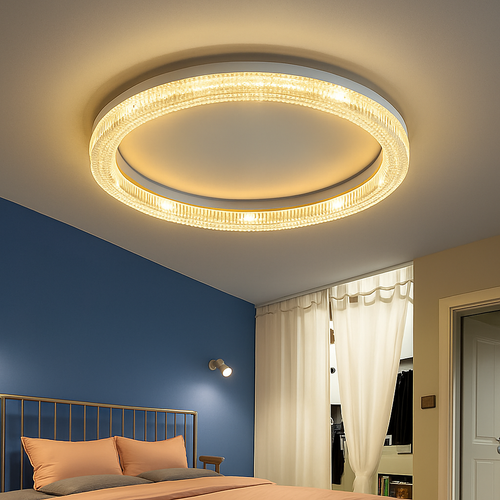 plafonnier led moderne pour décoration intérieure et ambiance chaleureuse - vue 4 sur 10