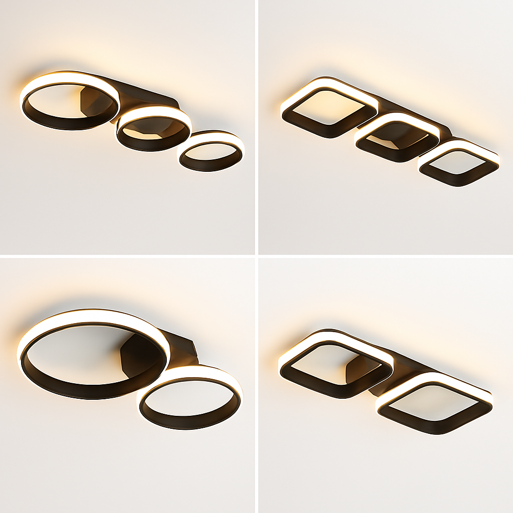 plafonnier led moderne pour décoration intérieure élégante et lumineuse - vue 3 sur 10