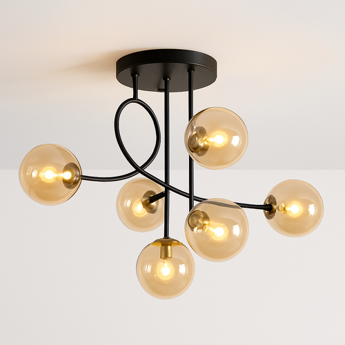 plafonnier led moderne pour intérieur éclairage design élégant - vue 13 sur 12