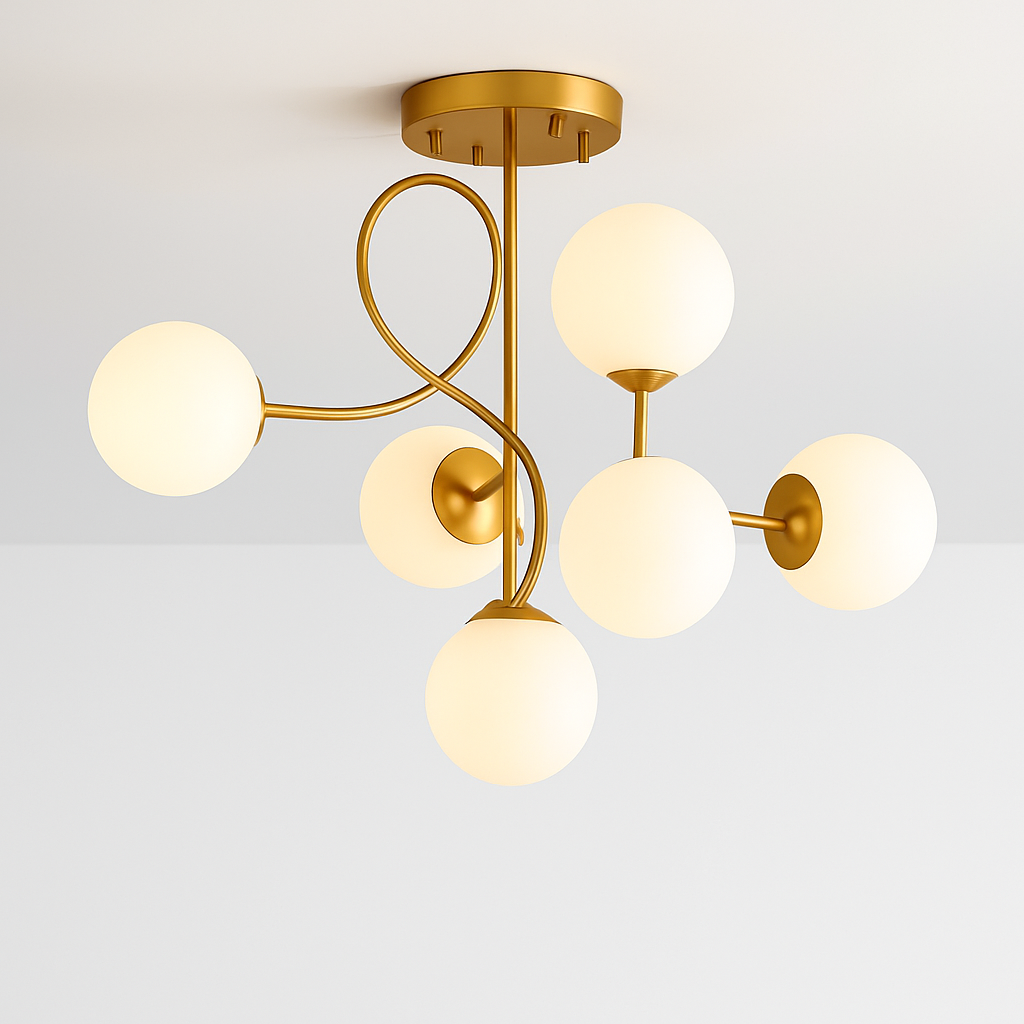 plafonnier led moderne pour intérieur éclairage design élégant - vue 6 sur 12