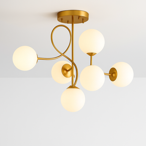plafonnier led moderne pour intérieur éclairage design élégant - vue 7 sur 12