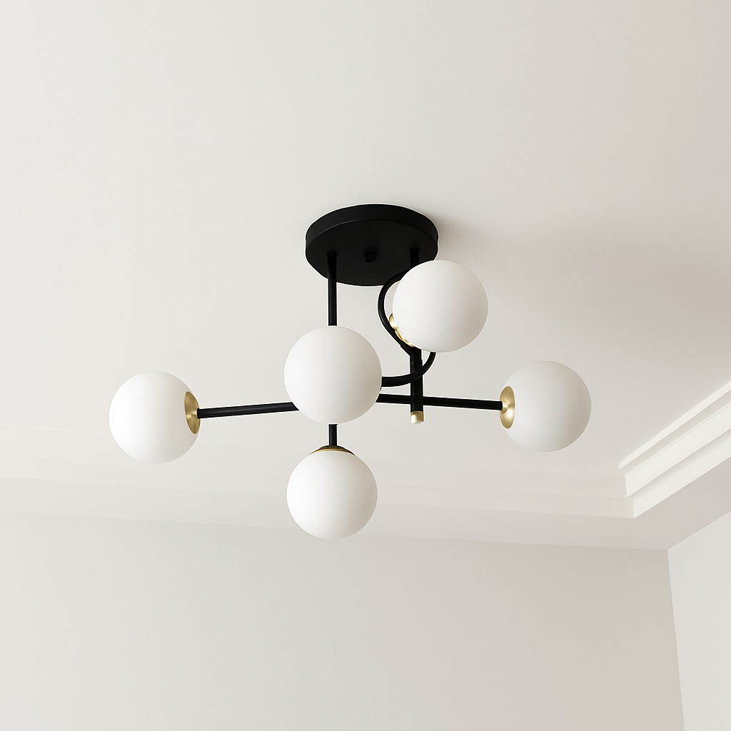 plafonnier led moderne pour intérieur éclairage design élégant - vue 7 sur 12