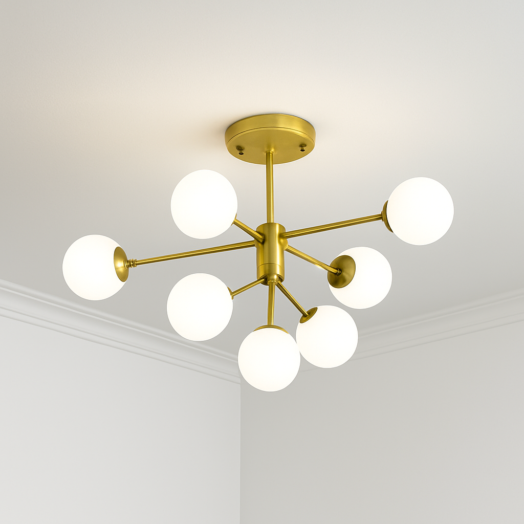 plafonnier led moderne pour intérieur éclairage design élégant - vue 8 sur 12