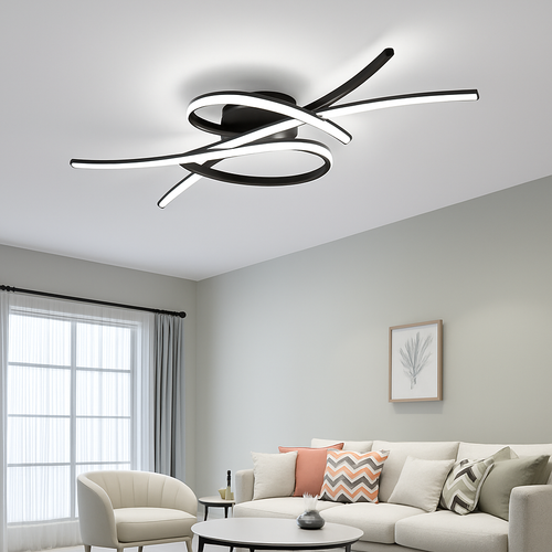 Plafonnier LED moderne pour salon salle à manger chambre étude hôtel allée plafond Lustre intérieur décor à la maison luminaire Lustre - vue 2 sur 10