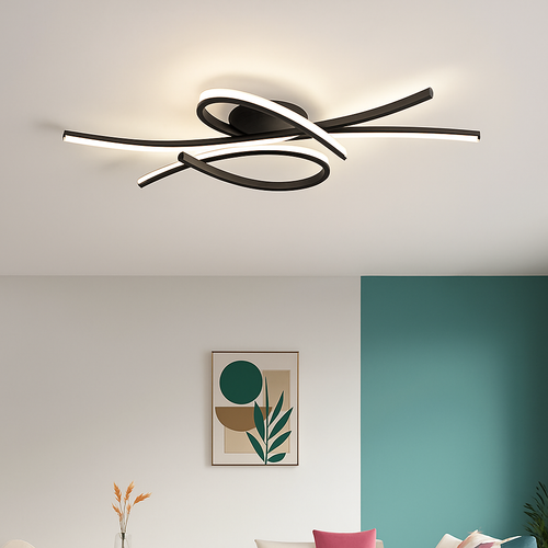 Plafonnier LED moderne pour salon salle à manger chambre étude hôtel allée plafond Lustre intérieur décor à la maison luminaire Lustre - vue 4 sur 10