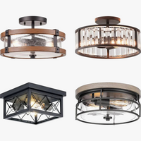 plafonnier led moderne rustique pour éclairage créatif indoor