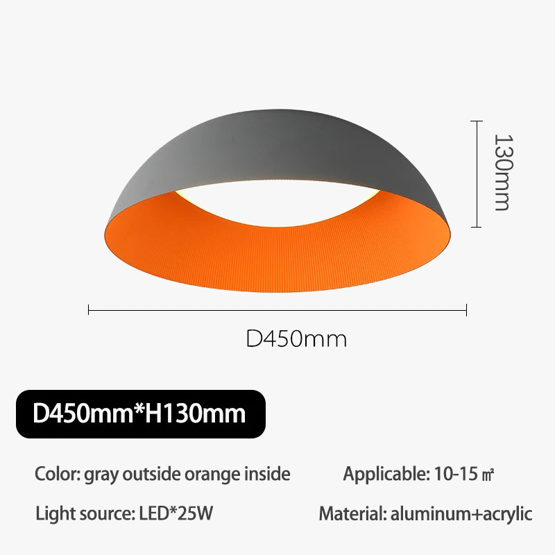 Plafonnier led moderne ultra-mince décor maison