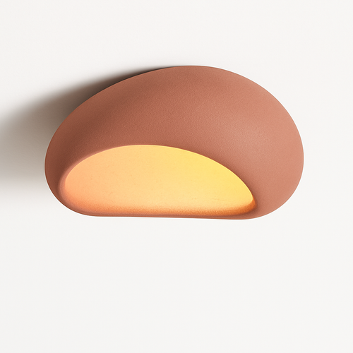 plafonnier led moderne wabi sabi lustre décoration maison - vue 2 sur 11