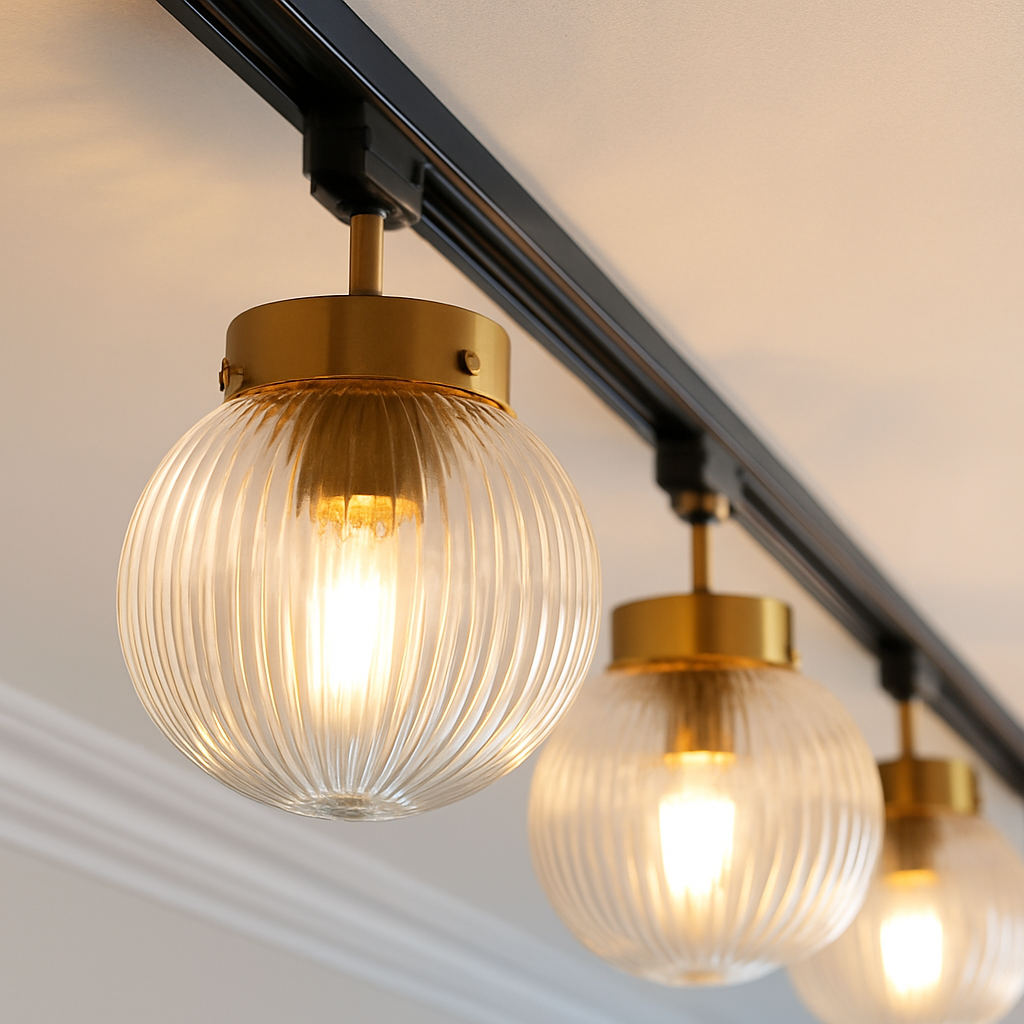 plafonnier led nordique en verre décoratif d'intérieur réglable - vue 8 sur 10