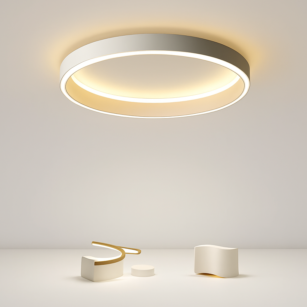 Plafonnier Led nordique moderne pour salon - vue 3 sur 18