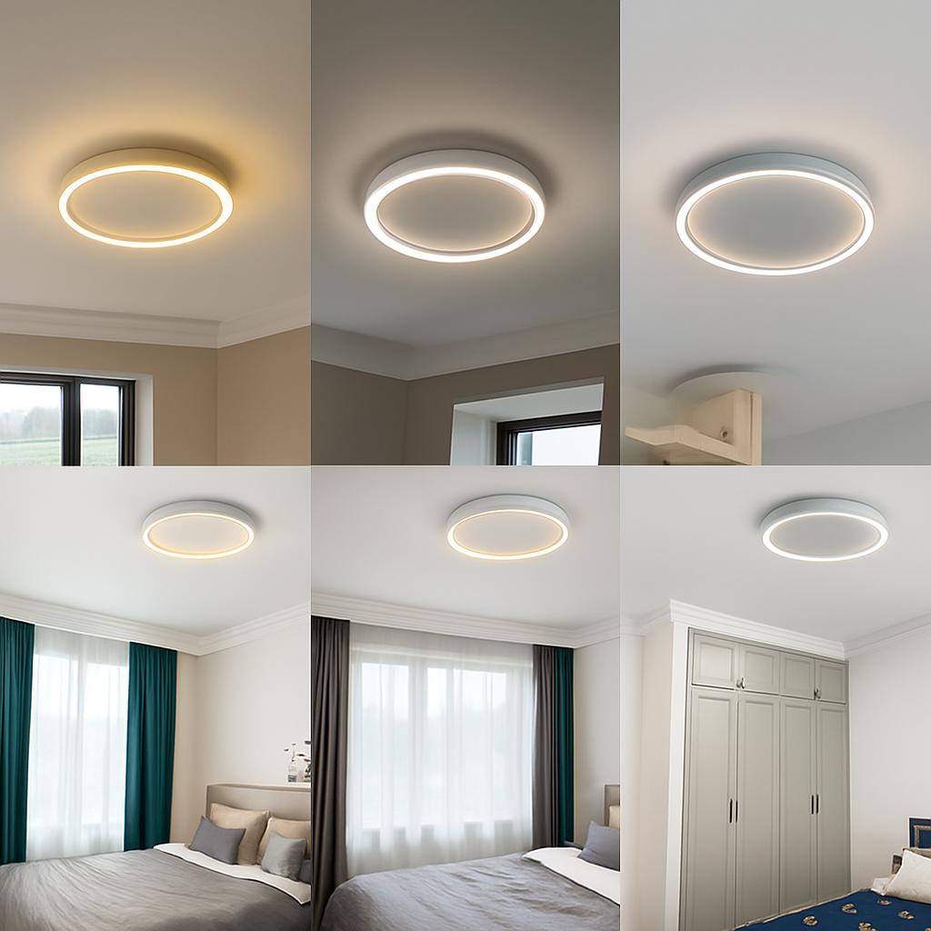 Plafonnier Led nordique moderne pour salon - vue 6 sur 18