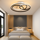 plafonnier led nordique pour ventilateur avec télécommande et lumière