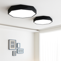 Plafonnier LED octogone coloré très fin Balcony