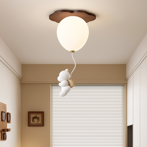 plafonnier led ours ballon décoration créative pour enfant - vue 3 sur 12
