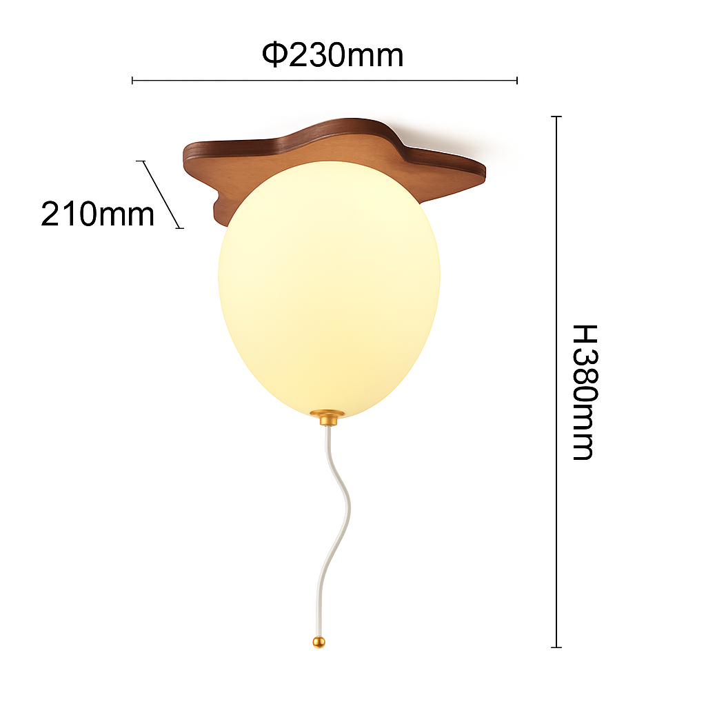 plafonnier led ours ballon décoration créative pour enfant - vue 12 sur 12