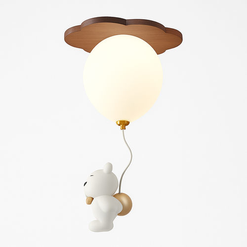 plafonnier led ours ballon décoration créative pour enfant - vue 2 sur 12
