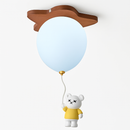 plafonnier led ours ballon décoration créative pour enfant