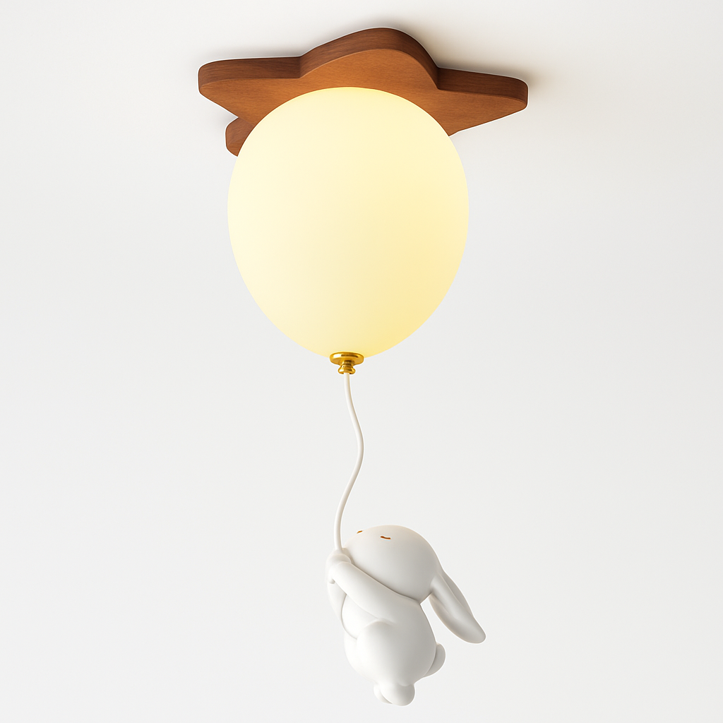 plafonnier led ours ballon décoration créative pour enfant - vue 8 sur 12