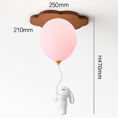 plafonnier led ours ballon décoration créative pour enfant - vue 10 sur 12