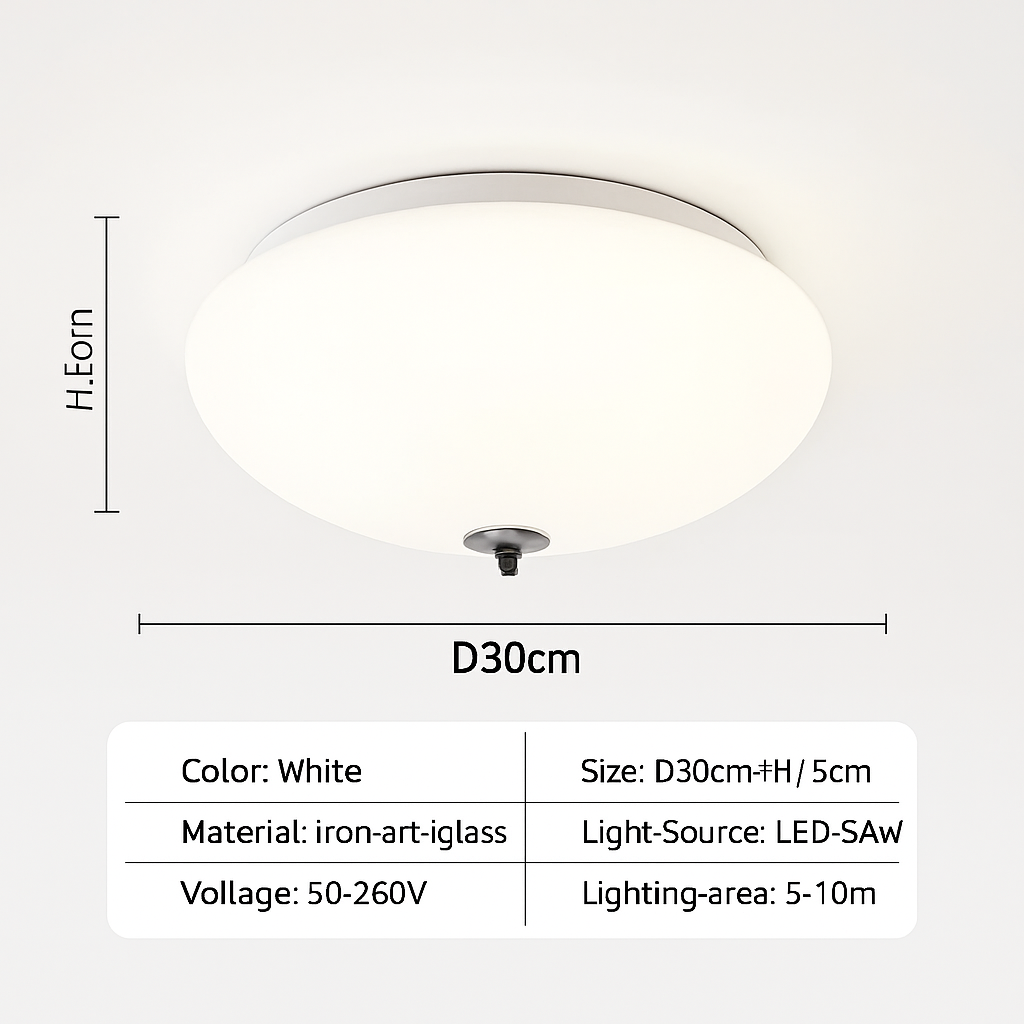 plafonnier led rétro minimaliste en verre de citrouille luminaire décoratif d'intérieur
