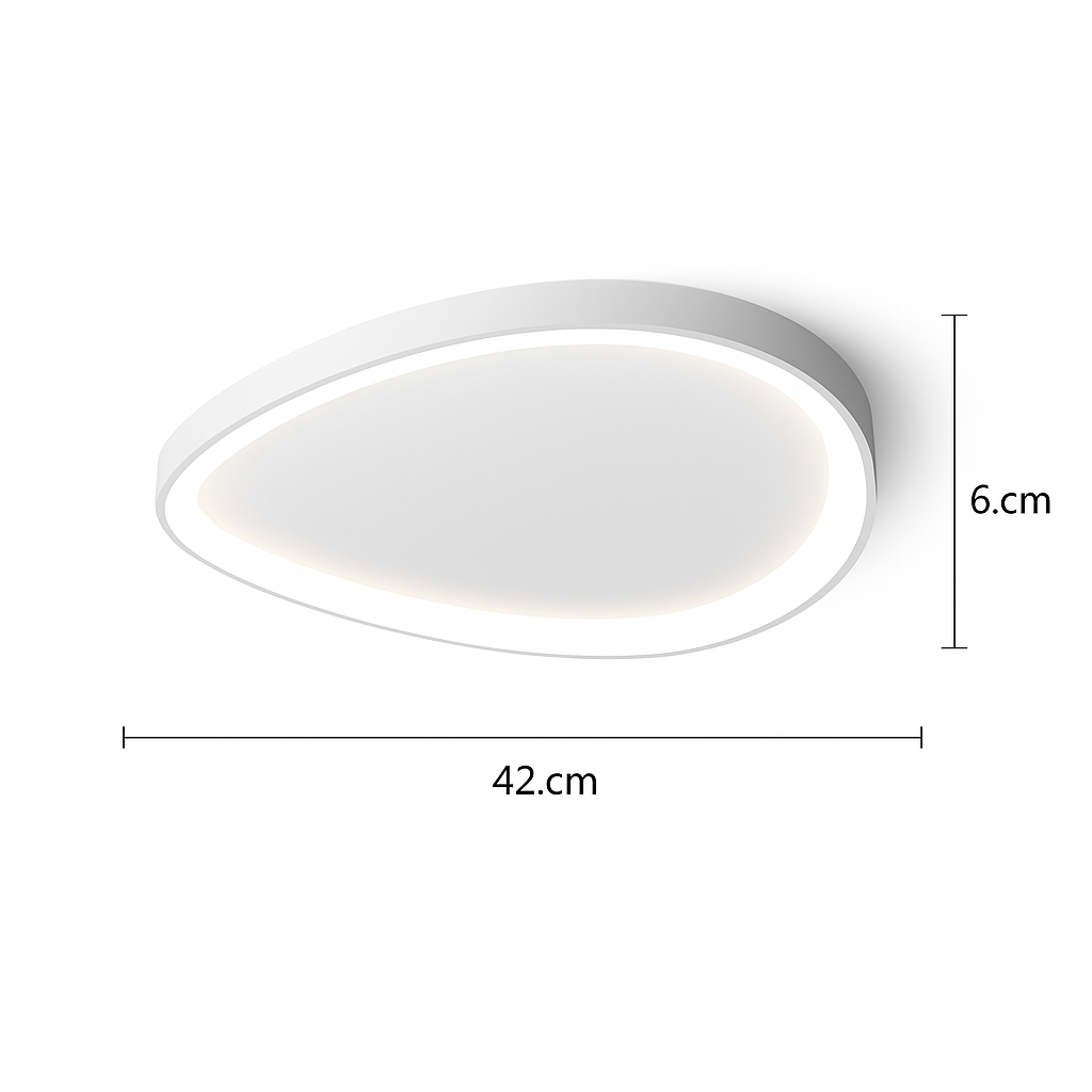 Plafonnier LED rond au design nordique simpliste