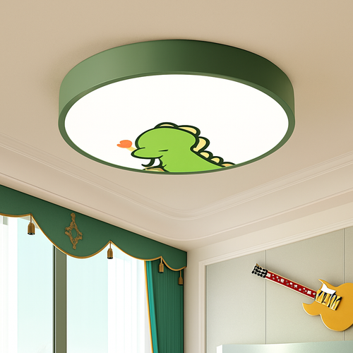 Plafonnier LED rond coloré pour chambre d'enfant - vue 3 sur 8
