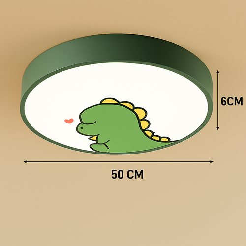 Plafonnier LED rond coloré pour chambre d'enfant - vue 8 sur 8
