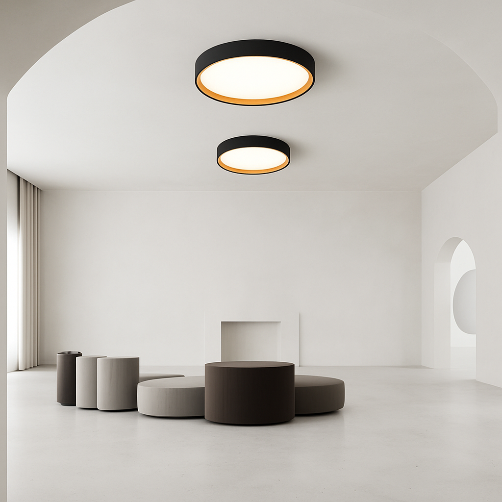 plafonnier led rond design italien pour intérieur moderne - vue 6 sur 12