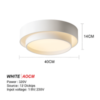 Plafonnier LED rond moderne led cercle avec télécommande pour décoration