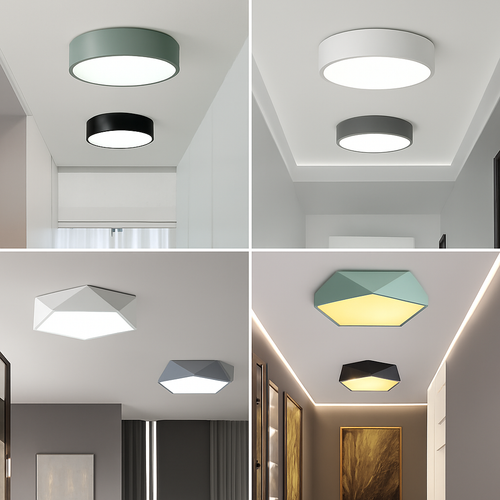 plafonnier led rond moderne pour intérieur élégant et lumineux - vue 3 sur 14