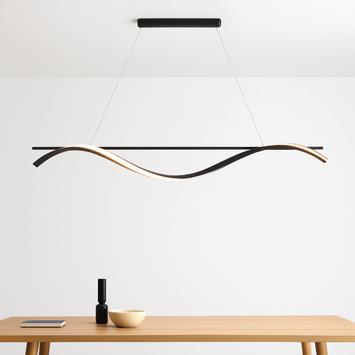 plafonnier led suspendu au design moderne idéal pour hôtel - vue 3 sur 10