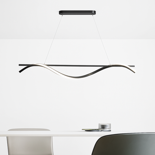 plafonnier led suspendu au design moderne idéal pour hôtel - vue 5 sur 10