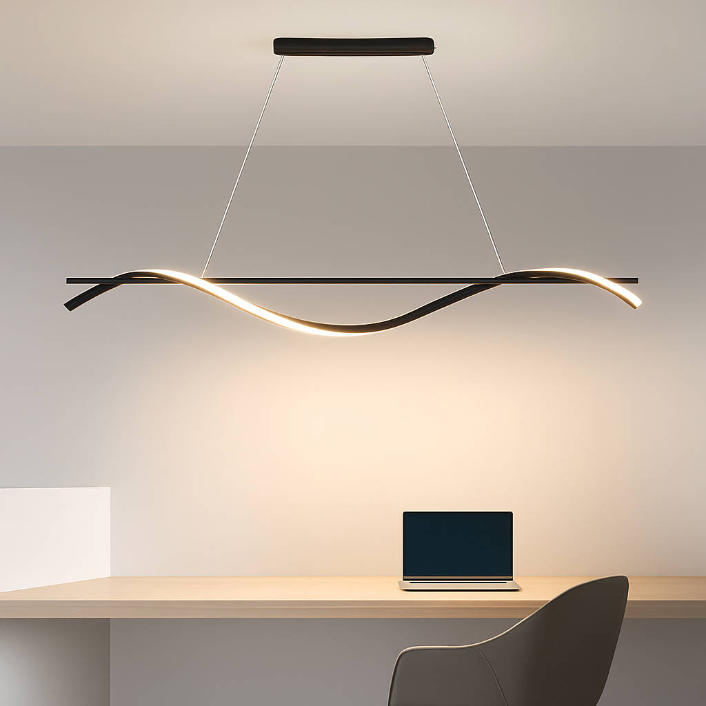 plafonnier led suspendu au design moderne idéal pour hôtel - vue 6 sur 10