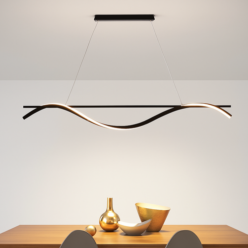 plafonnier led suspendu au design moderne idéal pour hôtel - vue 7 sur 10
