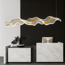 plafonnier led suspendu style art déco en fil acrylique réglable