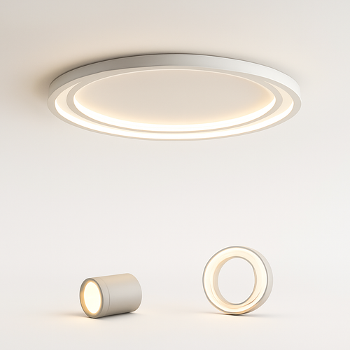 plafonnier led ultra fin design moderne nouvelle collection - vue 2 sur 8