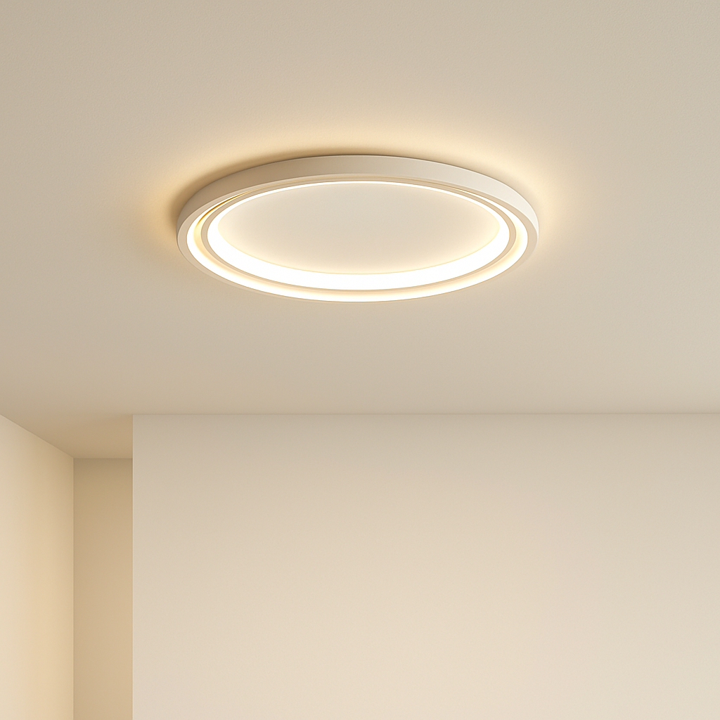 plafonnier led ultra fin design moderne nouvelle collection - vue 3 sur 8